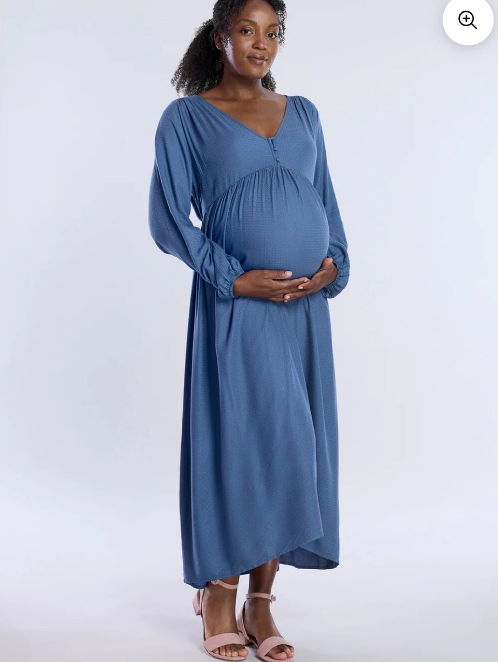 Motherhood Maternity Blue Maxi Maternity Dress